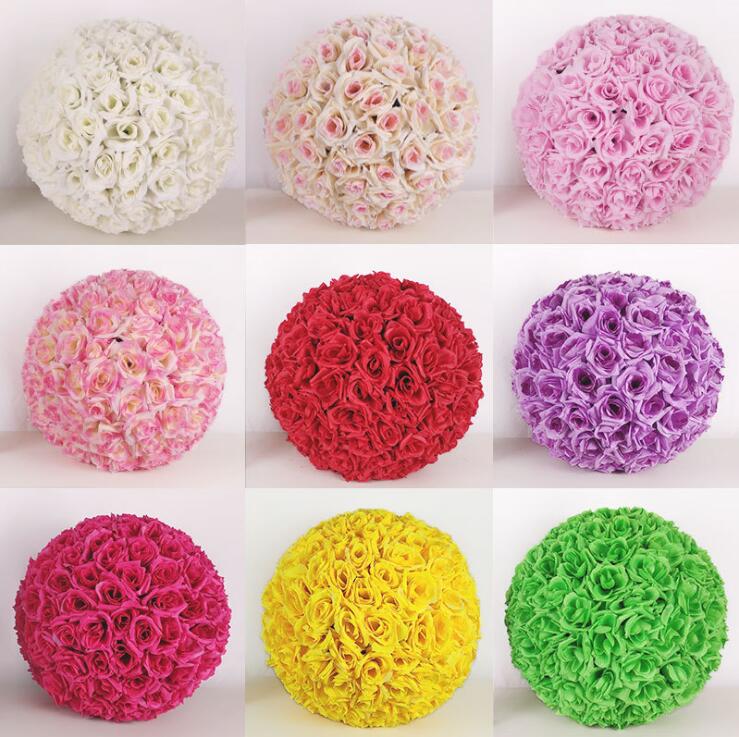 

Wedding decorate flower ball 12 Inch silk Pomander Kissing Ball flower artificial flower for wedding garden market decoration LXL208-A, As pictures