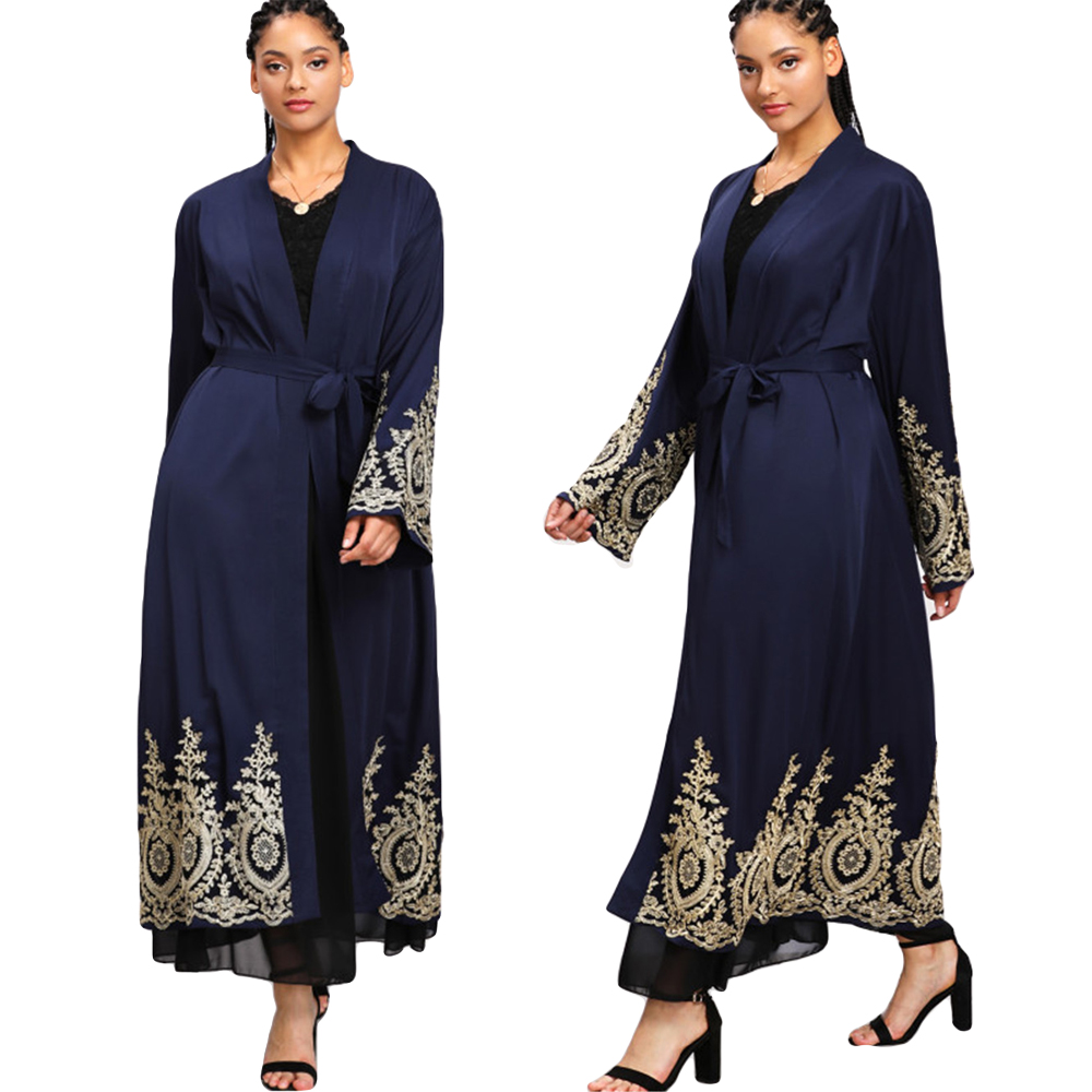 

Ramadan Open Abaya Women Muslim Kaftan Kimono Long Sleeve Cardigan Maxi Dress Jilbab Turkish Islam Clothing Cocktail Robe Dubai