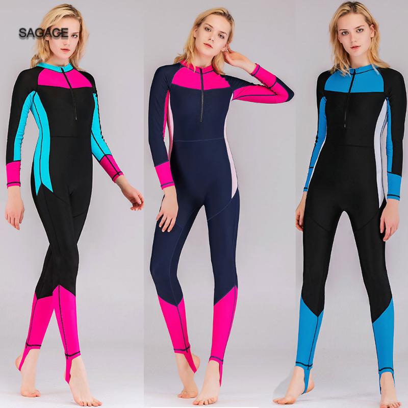 

Womail Hot One-piece Neoprene Wetsuit Swimsuit Women Bodysuit Wet Suit Sunscreen Surfing Scuba Snorkeling Spearfishing Suit A515