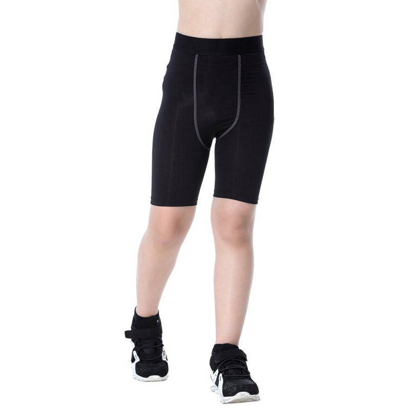 

Nice Boys Compression Base Layer Running Tights Skin Sport Wear Fitness Shorts, Black