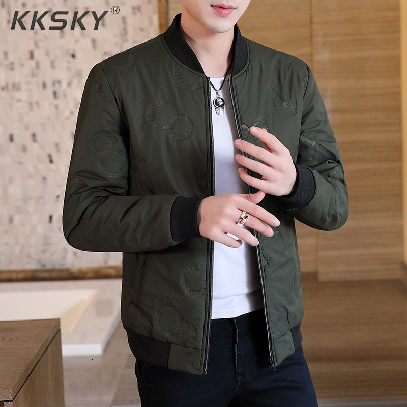 

2019 Winter Men's Zipper Parkars Casual Warm Jacket Long Sleeve For Male -4XL Style Solid Color Coat Hot Sale For Hombres, Black