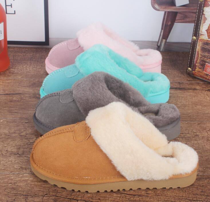 

2020 Australia Classic WGG Warm fur slippCotton slippers Men And Womens slippers Short Boots Women's Boots Snow Boots Cotton Slippers slides, Red wine