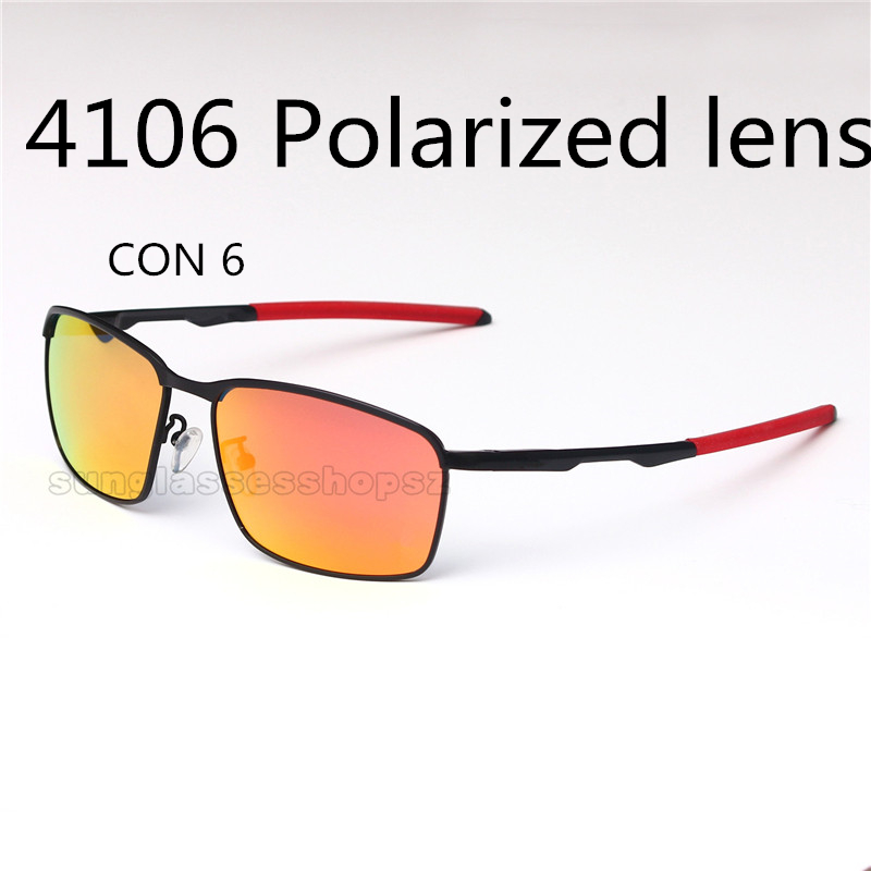 

tor 6 Metal polarized sunglasses men and women retro riding outdoor travel sunglasses 4106 Riding Bicycle square sport sunglasses