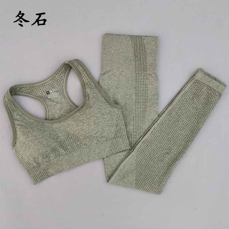 

Vital Seamless Yoga Set Women Fitness Clothing Sportswear Padded Push Up Sport Bra+High Waist Gym Leggings 2 Piece Sports Suits, Black bra