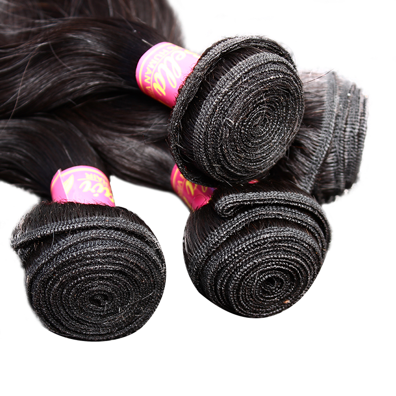 

100 virgin peruvian hair weft 3 bundles body wave human natural color