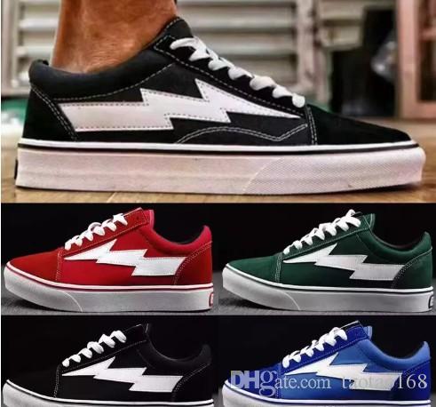 lightning bolt vans red