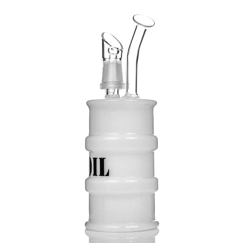 

Glass Oil Rigs bong mini drum rig 14mm nail and dome tall 6.6" hookah water pipe