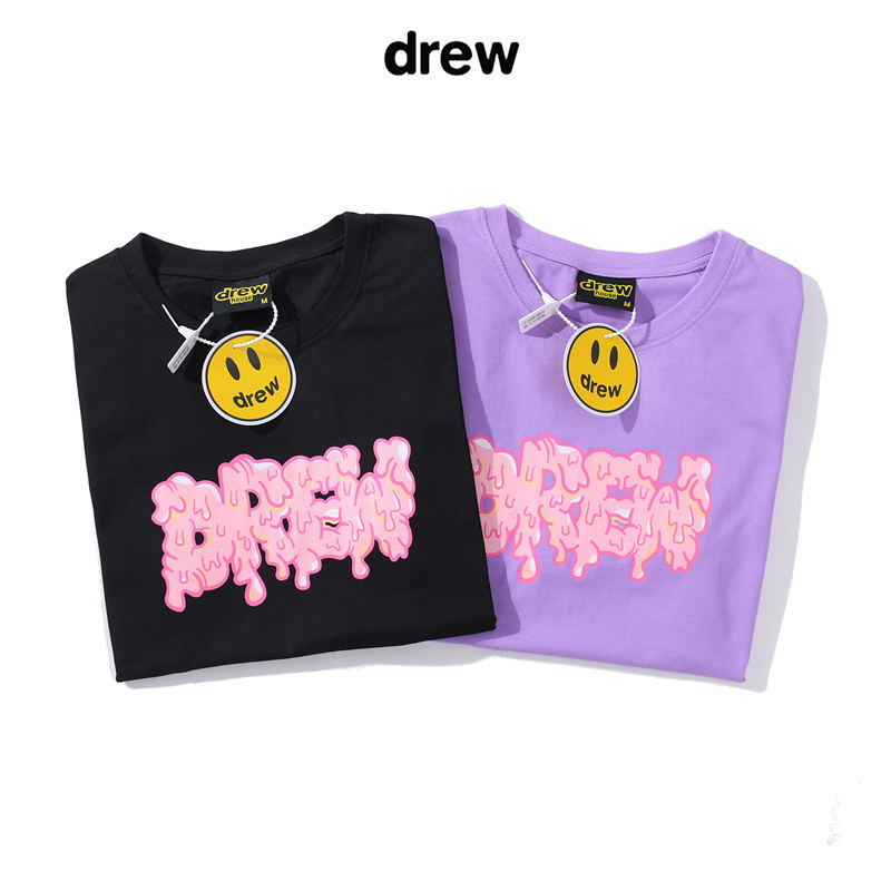 

Drew House SS20 New Arrival Top Quality Clothing Men's T-Shirts Print Tees Short Sleeve S-XL 806, White;black