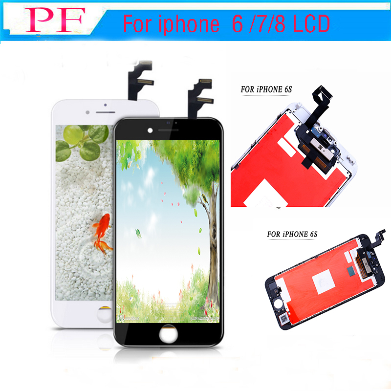 

High Brigtness LCD For iphone 6s Grade A+++ LCD Display For 7 8 Touch Digitizer screen Assembly Repair No Dead Pixels 100% Tested
