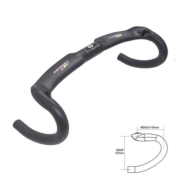 

Kennet carbon bicycle handlebar steering fiber reduce bent bar strength strengthen bicycle parts 400/420/440mm inward routing ud fosco