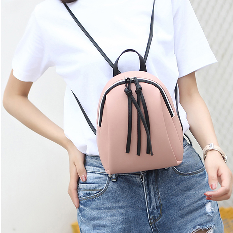 

Goin Backpack Style Small Women Leather Shoulder Bag 2021 Summer Multi-Function Mini Backpacks Female School Bagpack For Teenage Grils, Black