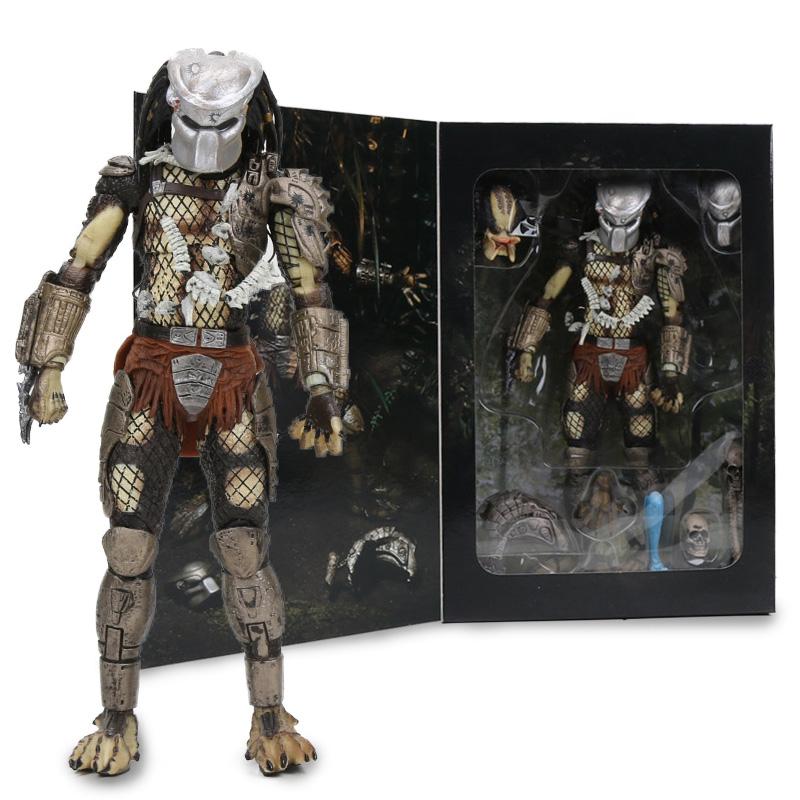 NECA 8in Scale Action Figure 30th Anniversary Jungle Hunter Predator MASKED
