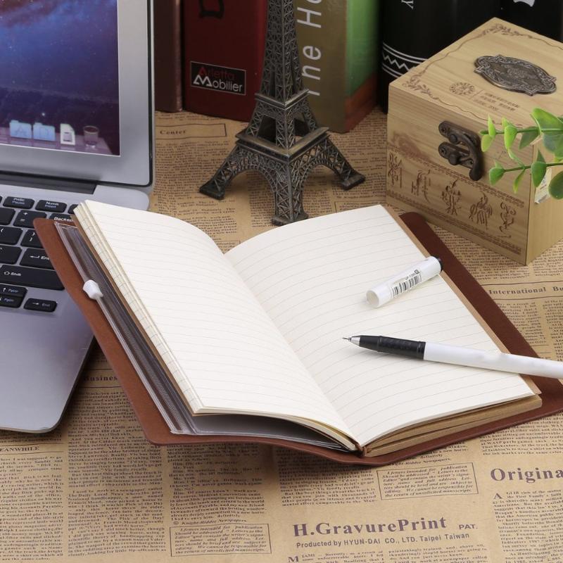 

Portable Students School Writing Notebook Travel Diary Outdoor Journal Planner Agenda DIY Birthday Gift