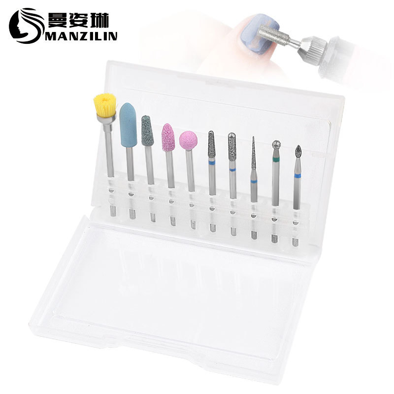 

Nail Art Electric File Drill Bits Polishing Grinding Head Manicure Pedicure Machines Accessories Set Tool
