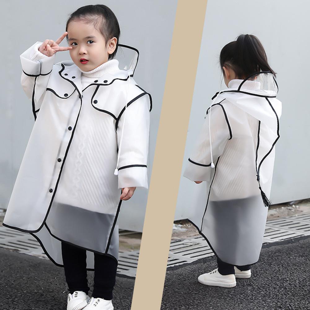 Children'S Raincoat Girl'S Kids Poncho Waterproof Boy'S Rain Poncho Rain Gear Eva Hooded Transparent Rainwear For 2-6 Years Kids U