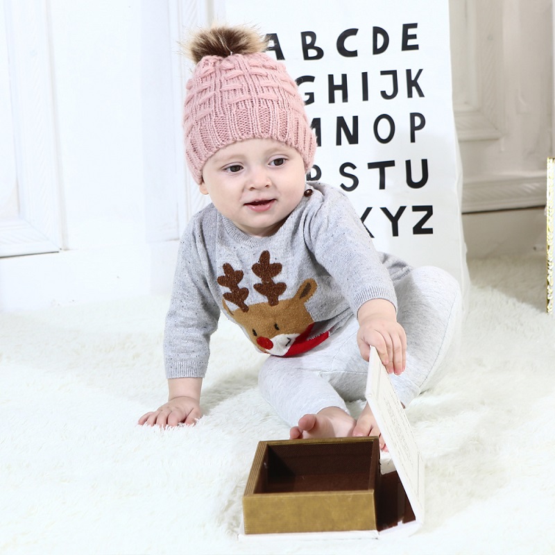 

Cute Toddler Kids Hats Girls Boy Baby Winter Warm Crochet Knit Hat 2019 Brand Beanie Fur Cap Children Caps Children Caps Winter by Air11, Customize