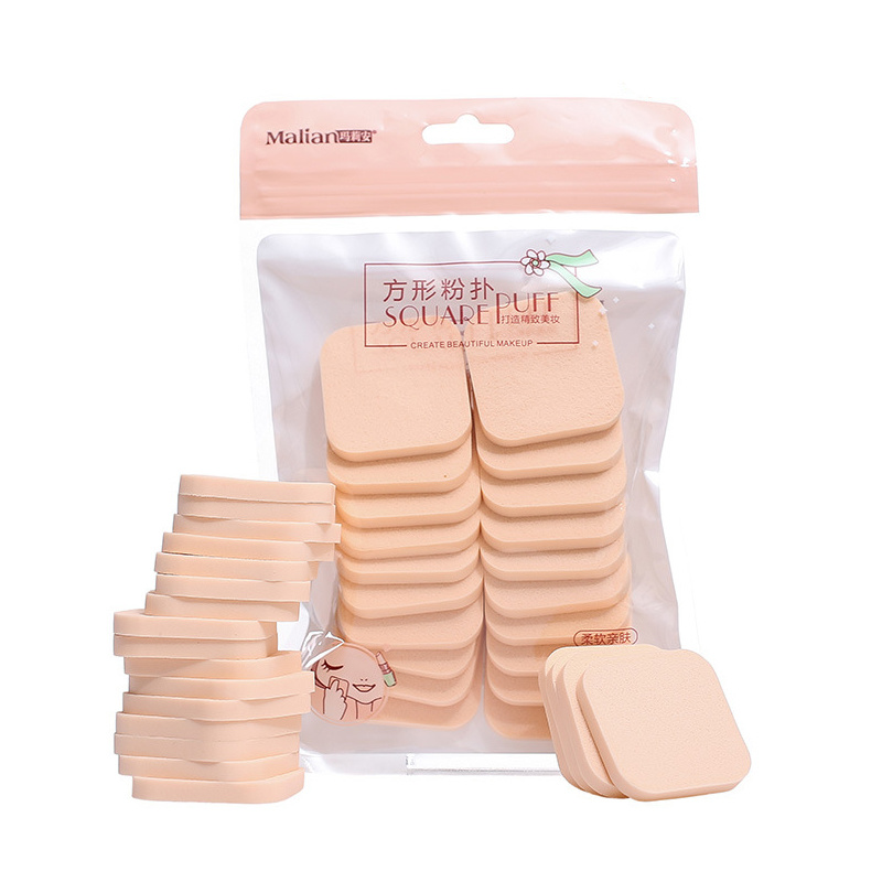 

Foundation Cosmetic Facial Sponges Soft Powder Puff for BB Cream Cosmetic Puff 20pcs Wet and Dry Use Makeup Sponge Powder