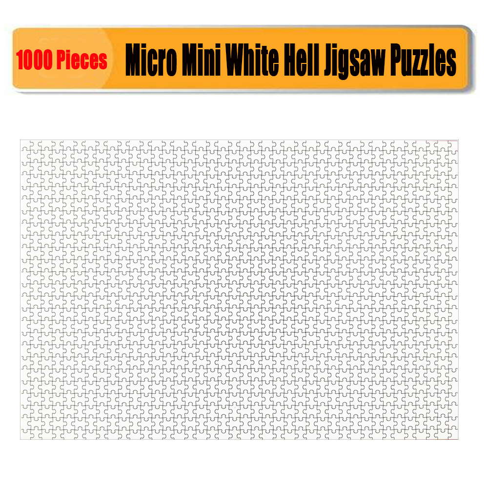 

Jigsaw Puzzles 1000 Pieces for Adults Micro Blank Puzzle White Hell Jigsaw Puzzles 14.96 x 10.23 Inches