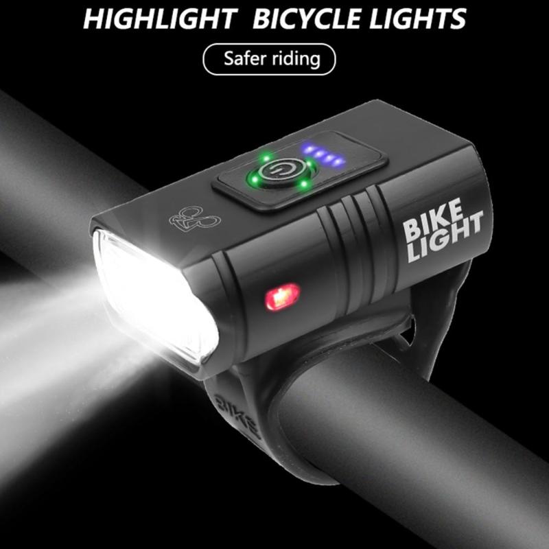 

LED Bicycle Light 10W 800LM 6 Modes T6 USB Rechargeable Power Display MTB Mountain Road Bike Front Lamp Cycling Equipment