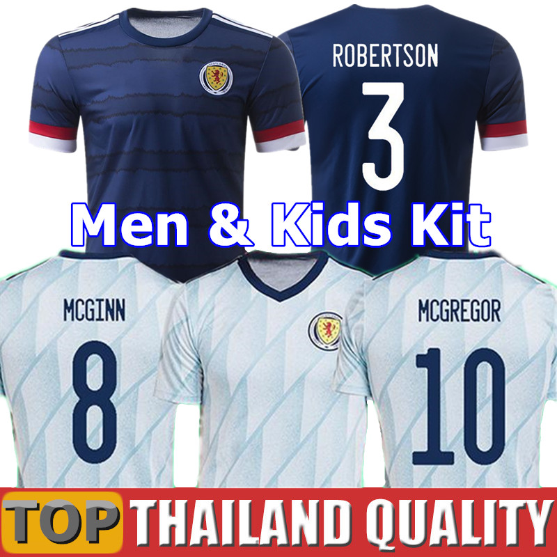 

2020 Scotland soccer jerseys 2021 ROBERTSON FRASER football shirt set NAISMITH MCGREGOR CHRISTIE FORREST MCGINN Men Kids Kit uniforms, Home + patches - men