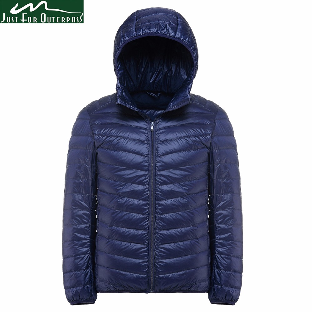 

2017 New Casual Brand White Duck Down Jacket Men Autumn Winter Warm Coat Men's Ultralight Duck Down Jacket Male Windproof Parka, Black