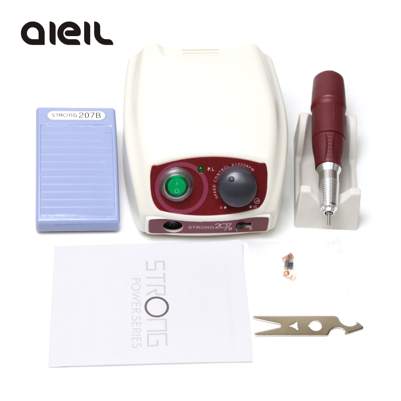 

65W 35000 RPM Professional Nail Art Machine Strong 207B Electric Nail Drill Manicure for Polishing Engraving Art Equipment