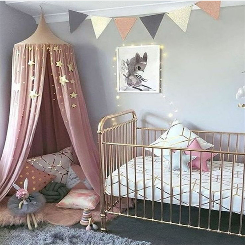 Bébé Drapé Canopy moustiquaire Titulaire Pole Baby Nursery Cot Bed