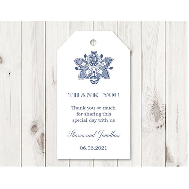 

Custom Wedding Tags Wedding Favor Tag "Vintage Lace" Personalized Bridal Shower Tags Engagement