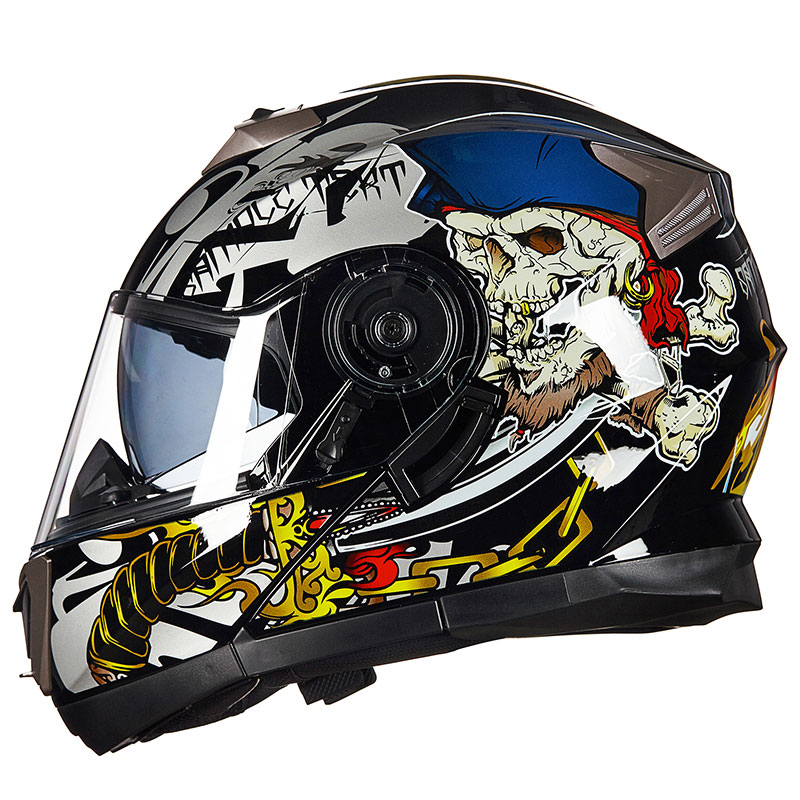 

New arrive GXT Motorcycle Flip Up Helmet Casco Racing Double Lense Full Face Helmet
