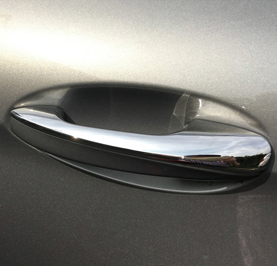 Chrome Side Door Handle Cover Trim Decor 5Pcs//Set for Mercedes C//E Class GLC GLE
