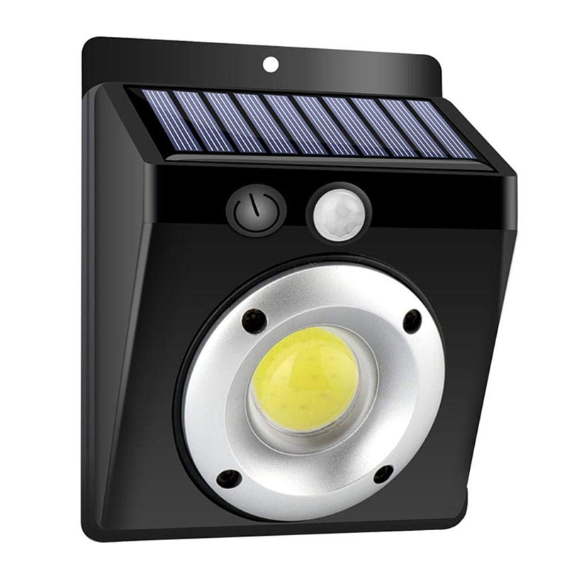 

BRELONG LED solar light outdoor wall light safety light, motion sensor waterproof COB body sensor 3 modes