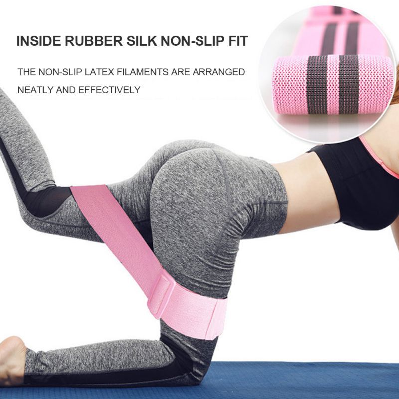 

Adjustable Yoga Resistance Rubber Band Stretch Resistance Ring Squat Pull Band Pilates Sport Training Workout Elastic Bands, Red