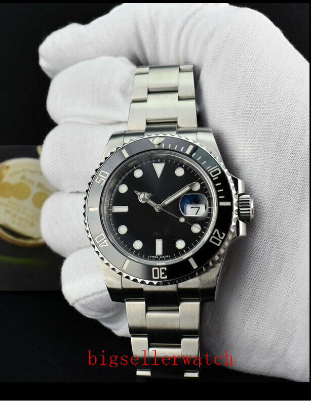 

Luxury Wristwatch40mm 116610 116610LN 316L Black Dial Stainless Steel Ceramic Asia 2813 Automatic Mens Watch Watches