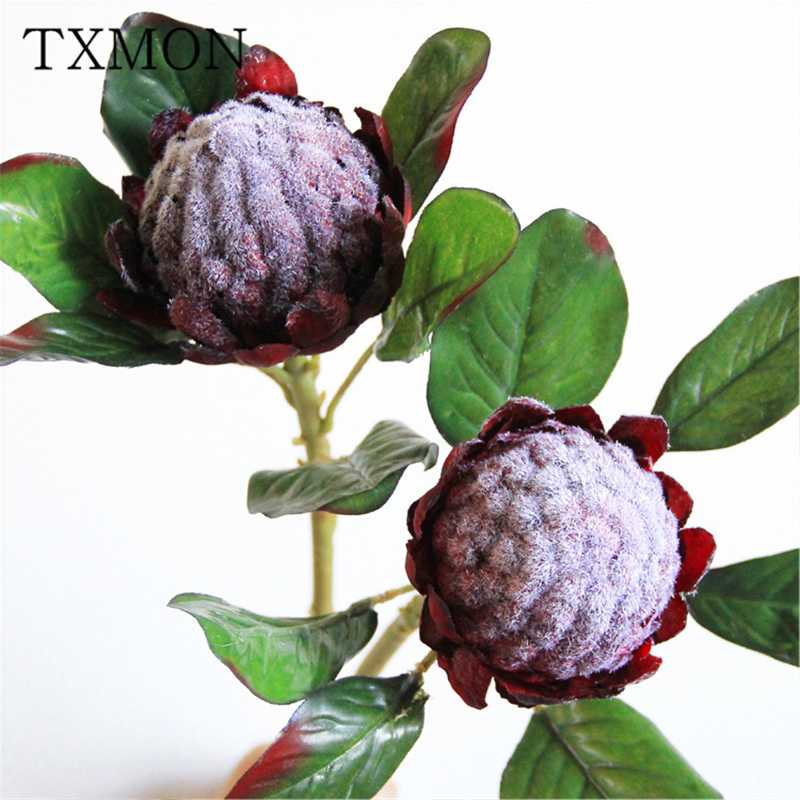 

51cm European single hair planting emperor flower artificial fake flower bouquet wedding hotel flowers material shooting props, Orange