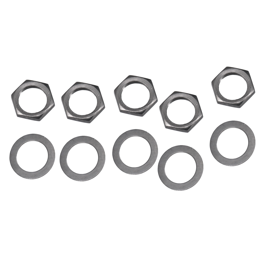 

Socket Connector Nuts With Washers Set For Electric Guitar Bass Parts 9mm