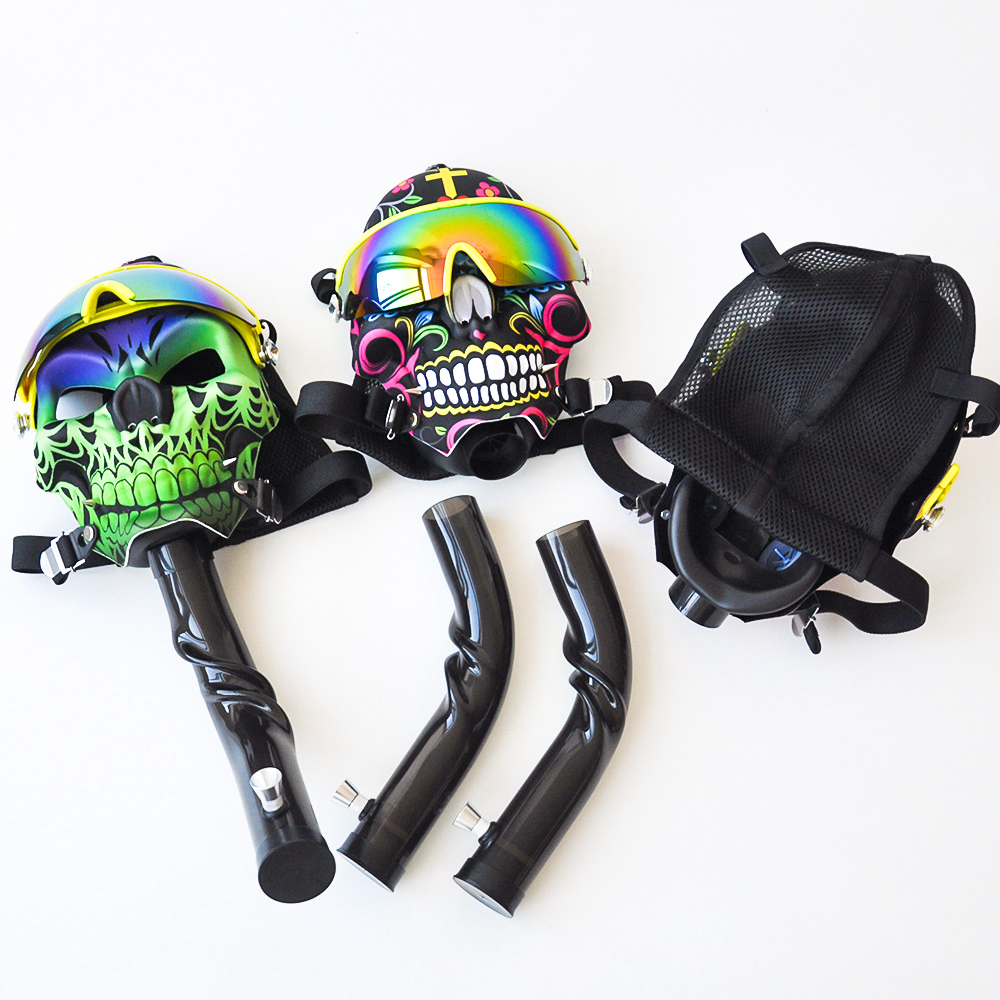 

Silicone Gas Mask Creative Acrylic Smoke Pipe Tabacco Water Bong Smoking Pipes