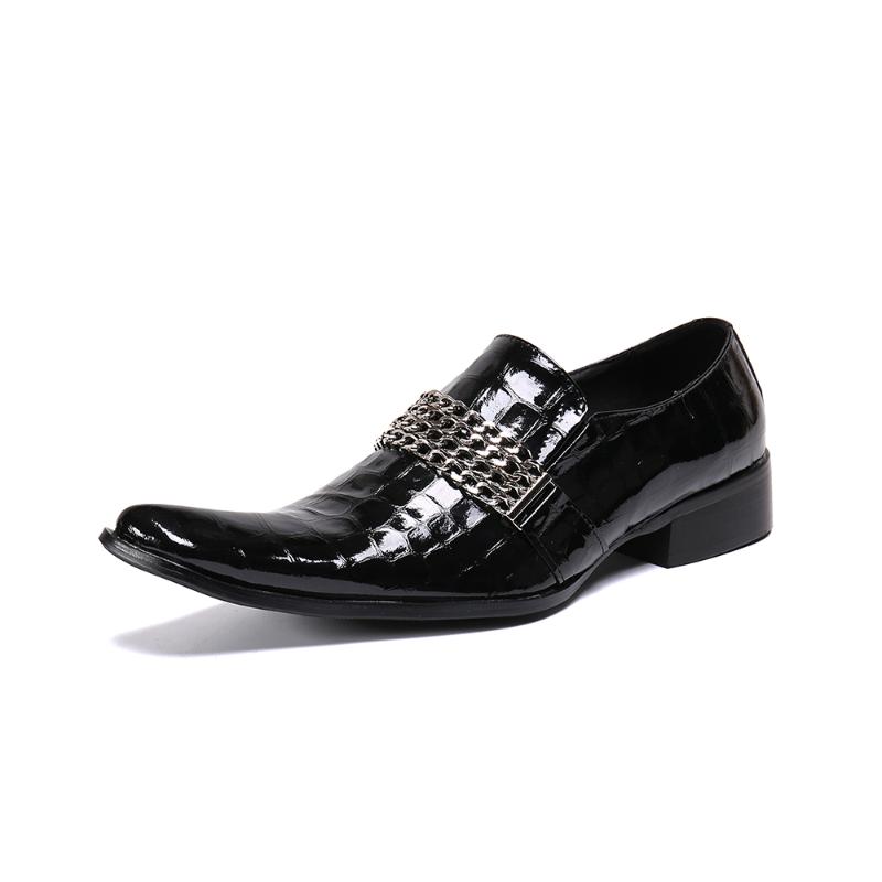 

Italian Fashion Black Handmade Men's Crocodile Leather Shoes Business Dress Suit Men Shoe Zapatos Mujer Best Gifts Men's Shoes, As picture