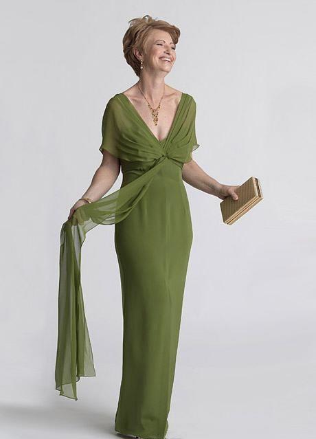 

2020 Vintage Bohemian Olive Chiffon Mothers Dress Sheath Floor Length Mother of Bride Dresses Long Evening Party Wear robes de soirée