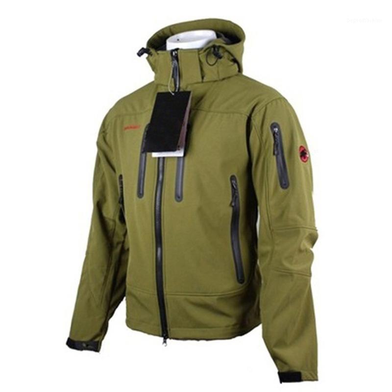 Men's Jackets Softshell Jacket Men Windproof Waterproof Winter Hooded Windbreaker Rain Coat Soft Shell Hiking Coat1
