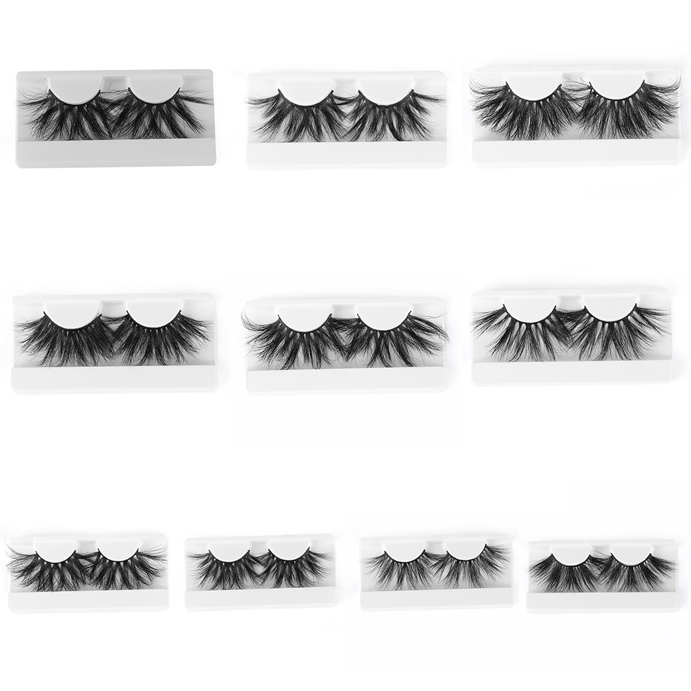 

1 Pair 6D Mink 30mm Long False Eyelashes Dramatic Wispy Fluffy Multilayer Eyelashes Criss-cross Mink Lashes Handmade Eyelash