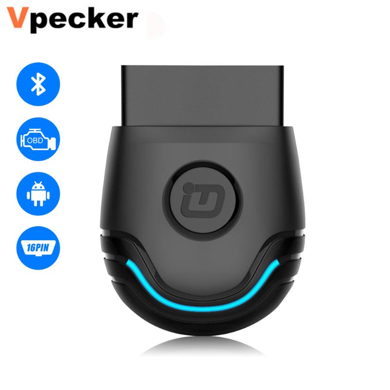 

Vpecker PU-600 ODB2 Scanner Bluetooth/Wifi Full system Diagnostic Tool Read ECU Airbag Key Programming TPMS OIL SRS DPF Reset