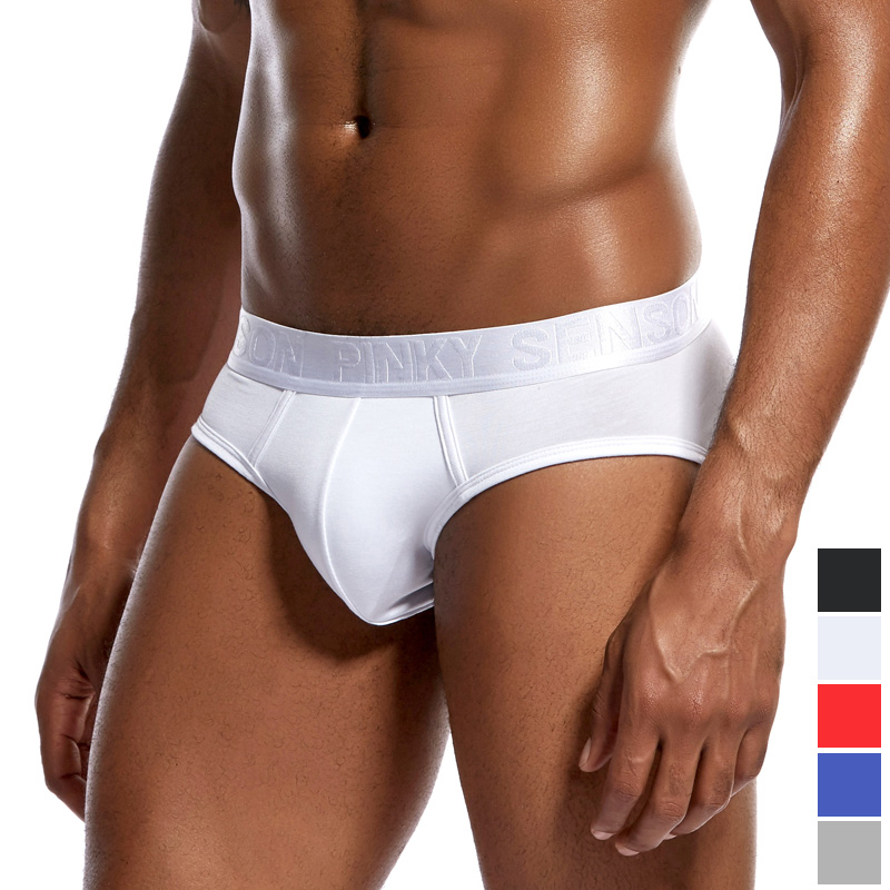 

Sexy Men Underwear Breathable Mens Briefs Underpants Modal Comfortable Gay Underwear penis Cueca Male Panties Shorts, Gray