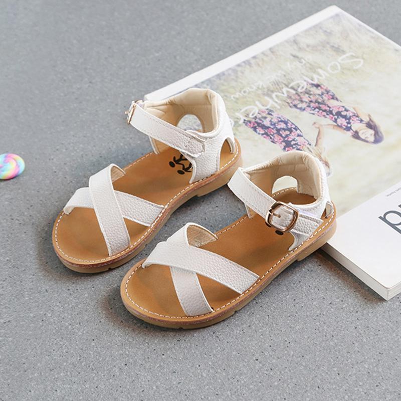 

TELOTUNY sandals Fashion Summer Children Kids Girl Boy Outdoor Soft sole Cross Sandals Beach Shoes children girls Jun6, Black