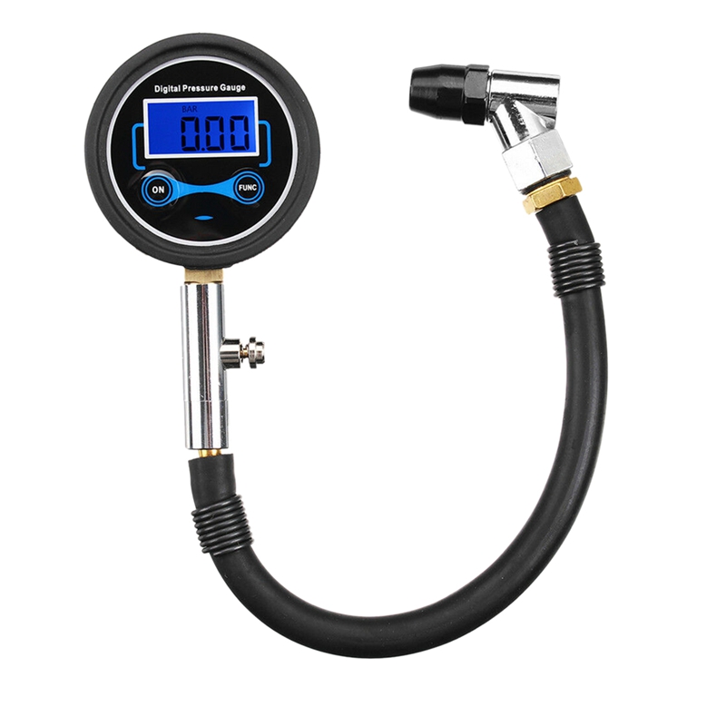 

Digital LCD Tyre Tire Air Pump Pressure Gauge Tester 0-200PSI Car Van 4 Units
