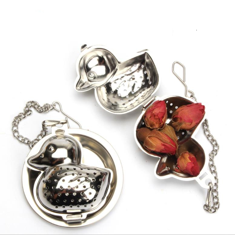 

Leaf tea infuser shell shape chain 304 stainless steel small strainer heart star flower herb filter kitchen accessories