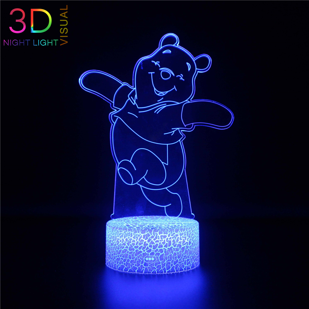 teddy bear 3d night light