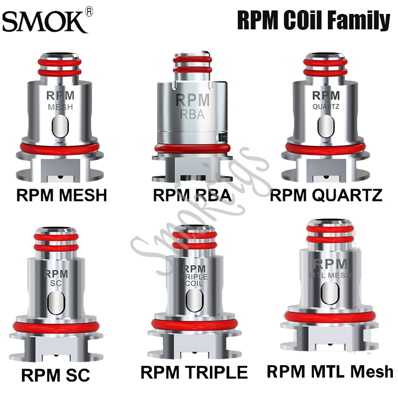 

Smok RPM Coil RPM Mesh 0.4ohm DC 0.8ohm Coil For RPM40/ RPM LITE/ Nord 2 /Fetch Pro/RPM80 Pod Kit Original