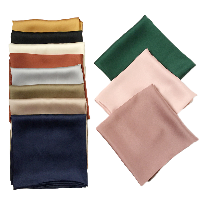 

Newest bags SCARF women's silk scarf hot lady square scarves soft shawls solid color bandana