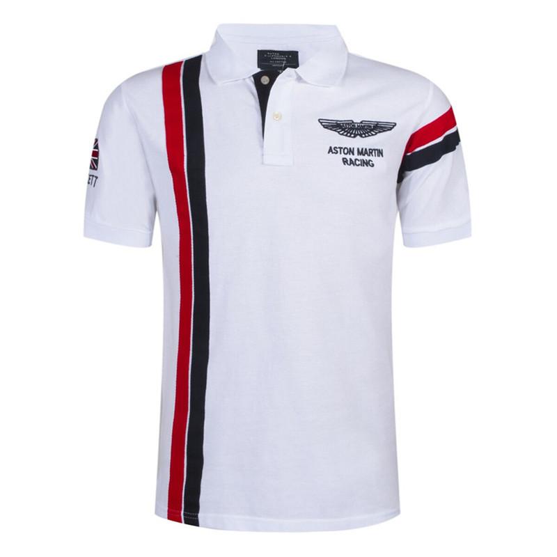 

Sale Fashion Casual Brand Mens Summer Cotton Short Sleeve Golf Army Air Force One Polo Tee Shirt Men High Quality Trendy Stylish Clothing, Red