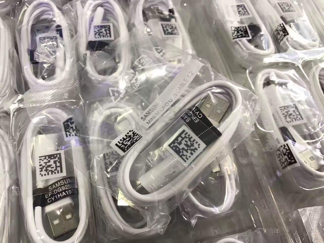 

100% Original 1.2m Micro USB Fast Charger Cable Spring Data Sync fast Charging for Samsung S6 Edge, White